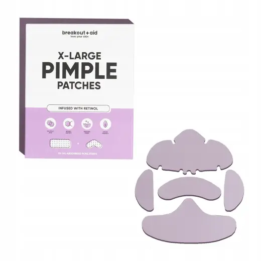 Breakout+aid XL Patch for the Treatment of Problem Skin with Salicylic Acid and Retinol 5 Pieces