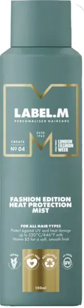 Label.m Fashion Edition Heat Protection Spray for Use with Flat Irons and Curling Irons 150 Ml