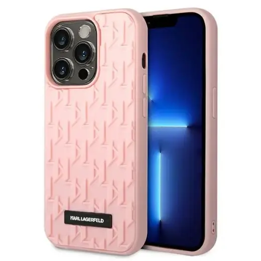 Karl Lagerfeld KLHCP14XRUPKLPP iPhone 14 Pro Max 6,7" hardcase różowy|pink 3D Monogram