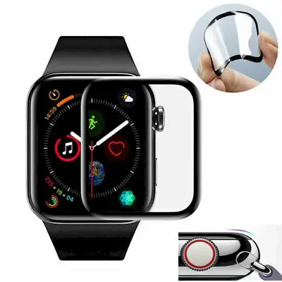 Fusion ceramic glass 9D full coveraged with frame Apple Watch 4 | 5 | 6 40mm black