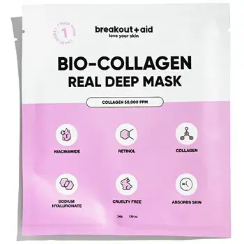 Breakout+aid Real Deep Mask - collagen night face mask