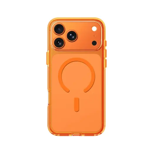 AmazingThing Minimal Mag Lens phone case with MagSafe support for iPhone 17 Pro orange