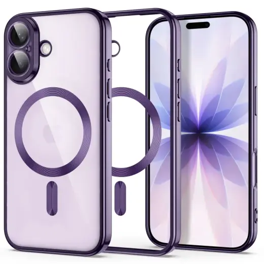 TECH-PROTECT MAGFLEX telefono dėklas su MagSafe palaikymu iPhone 17 violetinis