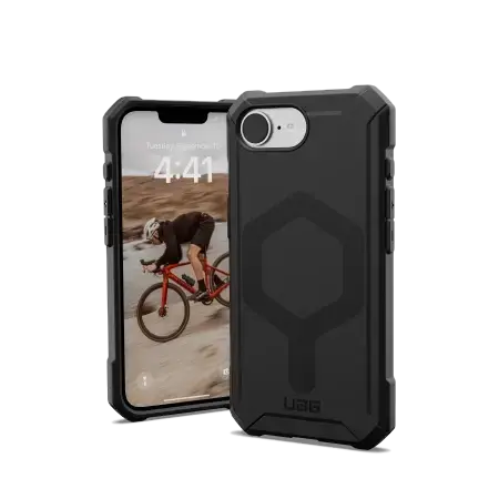 UAG Essential Armor MagSafe telefono dėklas, skirtas iPhone 16e, juodas