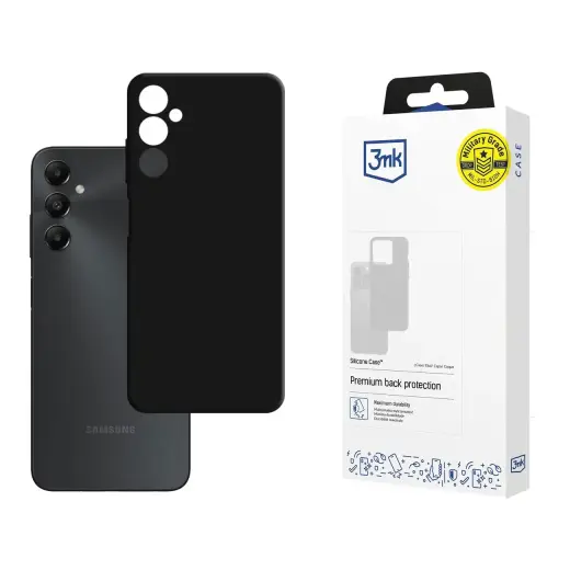 3mk Silicone phone case for Samsung Galaxy A05s (A057) black