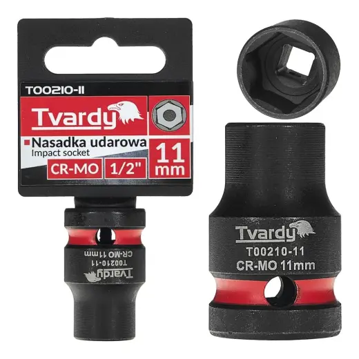 Impact socket 1/2" 6PT 11mm CR-MO