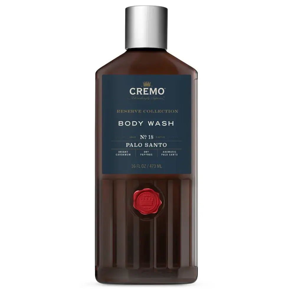 Cremo Reserve Collection Body Wash Shower Gel - Palo Santo - 473Ml in Black