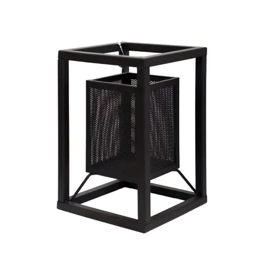 Laterna metāla Livio 16x16x25cm, melna