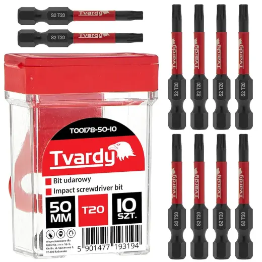 Löökkruvikeeraja otsik T20 50mm S2 – karp
