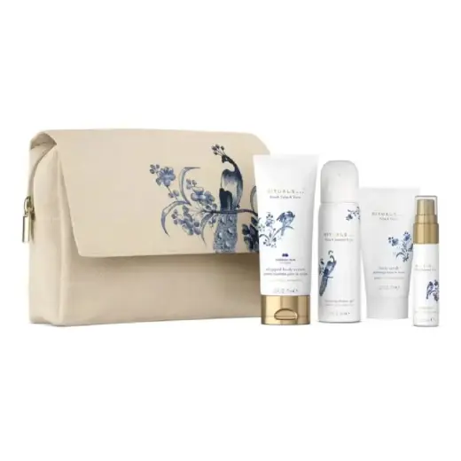 Set Rituals:  Amsterdam Collection, Cleansing, Shower Mousse, 50 ml +  Amsterdam Collection, Hydrating, Body Cream, 70 ml +  Amsterdam Collection, Body Spray, Tulip & Japanese Yuzu, 20 ml +  Amsterdam Collection, Exfoliating, Body Scrub, 70 g