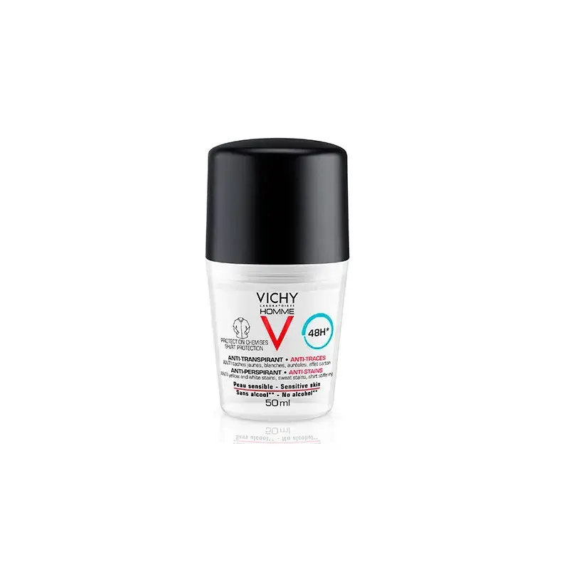 Vichy Homme Deodorant Anti-Perspirant Anti-Stains Sensitive Skin 50ml