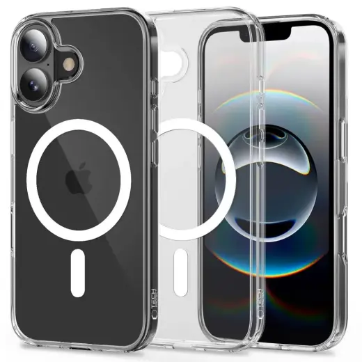 TECH-PROTECT FLEXAIR HYBRID telefoniümbris MagSafe toega Apple iPhone 17 jaoks, läbipaistev