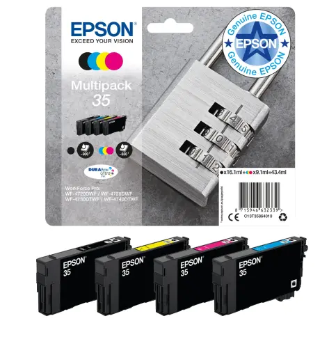 Tindikassettide komplekt Epson 35 C13T35864010 BK/C/M/Y