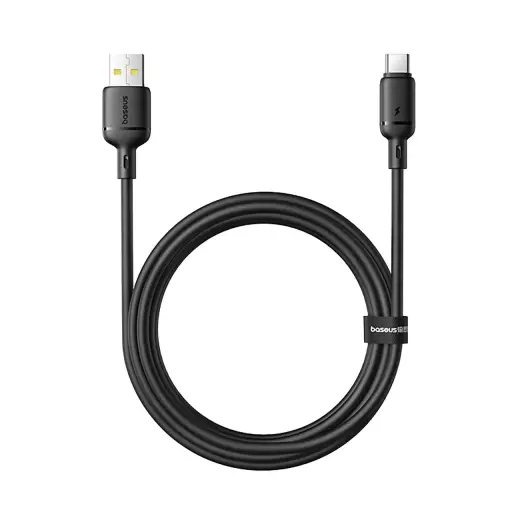 Baseus Silky 3A USB-A - USB-C Cable 1m - Black