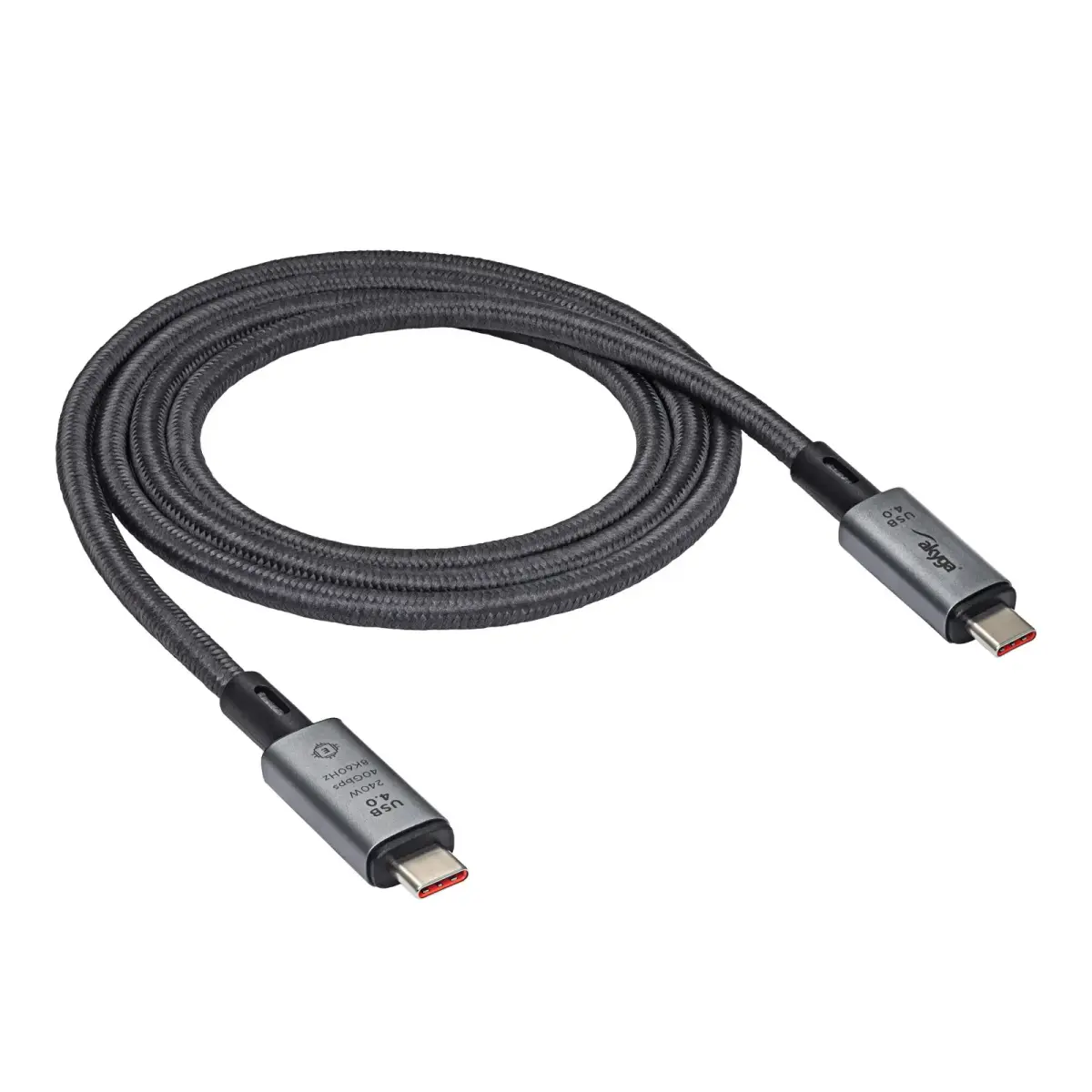 Cable USB Akyga AK-USB-45 USB type C (m) | USB type C (m) ver. 4.0 240W 40Gbps 1m