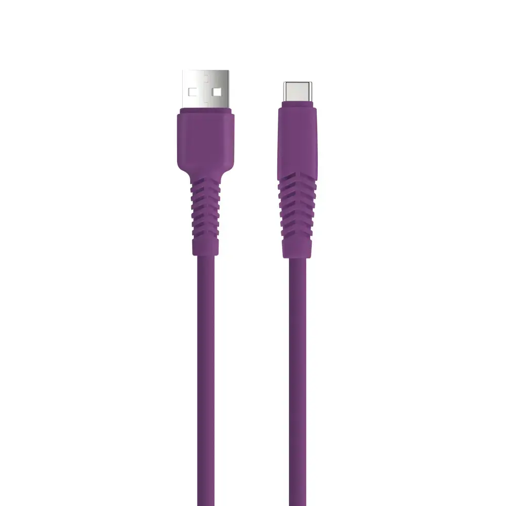 Setty KSA-C-1.5219 data transfer and charging cable | USB-A to USB-C | 10.5W | 1.5m | purple