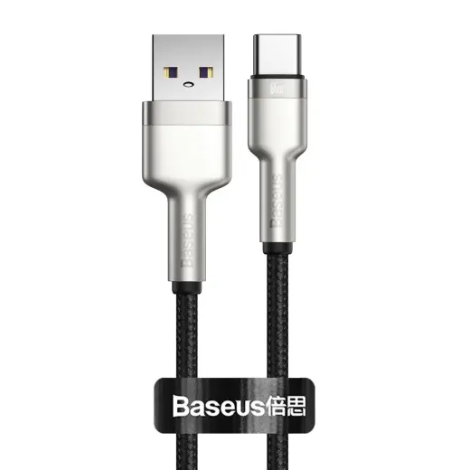 Baseus Cafule datu pārraides un uzlādes vads | USB-A uz USB-C | 66W | 0.25m | melns
