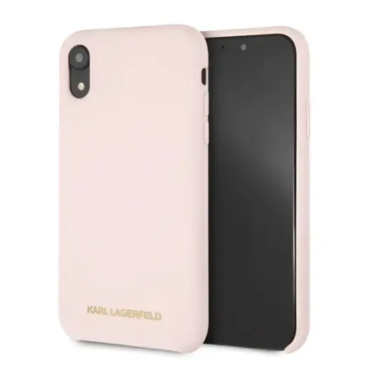 Karl Lagerfeld KLHCI61SLLPG iPhone Xr hardcase jasnoróżowy|light pink Silicone
