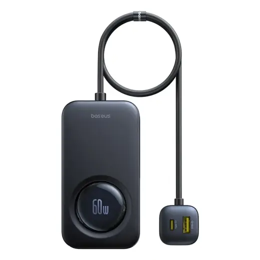 Baseus PrimeTrip VW1 car charger | 60W | integrated cable for up to 6 devices | black