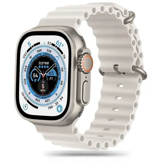 Tech-Protect IconBand Pro išmaniojo laikrodžio dirželis Apple Watch 4/5/6/7/8/9/SE/Ultra 1/2 (42/44/45/49 mm) | plastikinis | smėlio