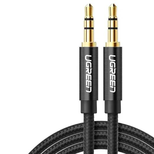 UGREEN AV112 Mini jack cable 3.5mm AUX 0.5m (black)