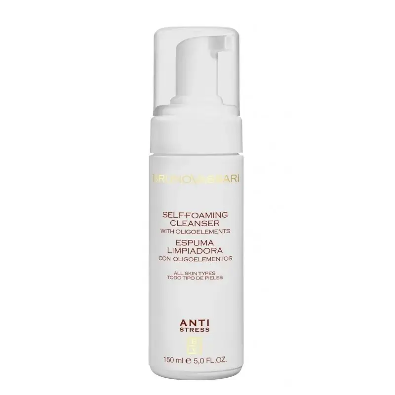 Bruno Vassari, Anti Stress, Magnesium, Eliminates Impurities, Cleansing Foam, 150 ml