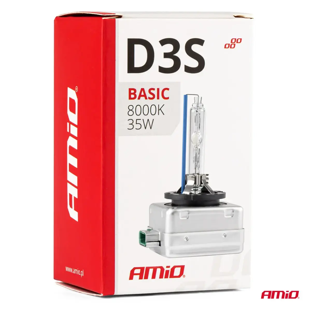 Xenon bulb type D3S 35W 8000K AMiO BASIC