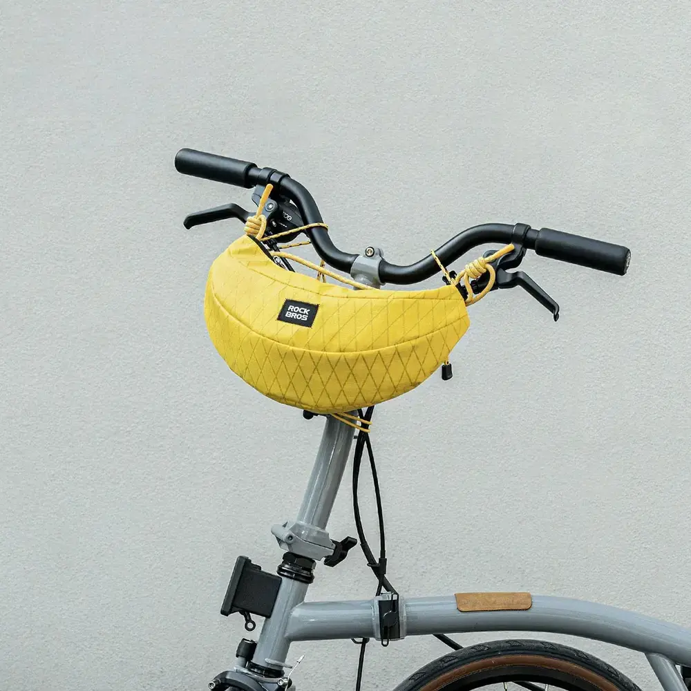 Torba rowerowa Rockbros H74 na kierownicę lub ramię typu banan 1,8 l - żółta