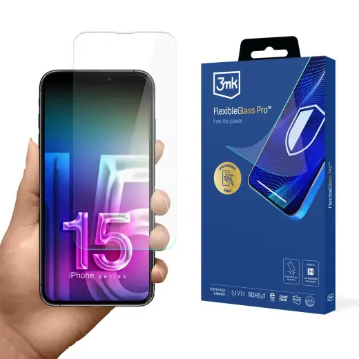 3mk FlexibleGlass Pro tempered glass for phone iPhone 15 Pro