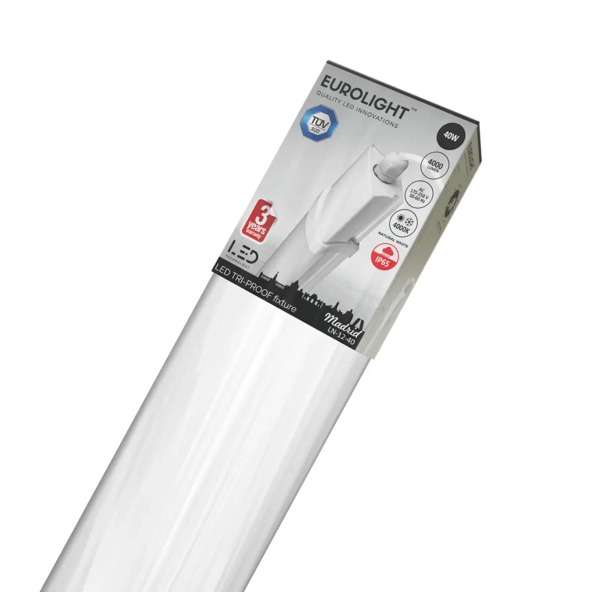 MADRID šviestuvas 40W 4000Lm 4000K IP65 Eurolight