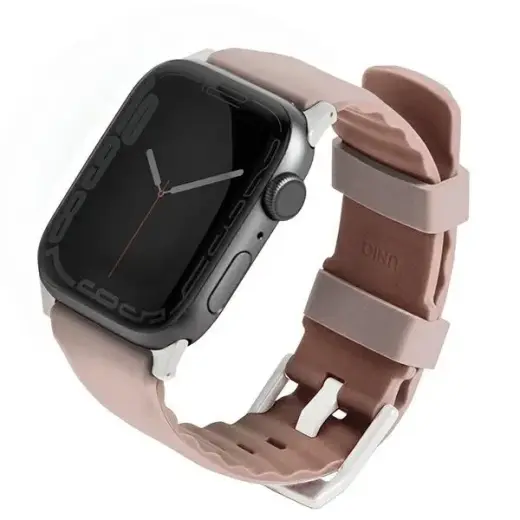 UNIQ Linus išmaniojo laikrodžio dirželis Apple Watch (38/40/41 mm) | silikoninis | rožinis