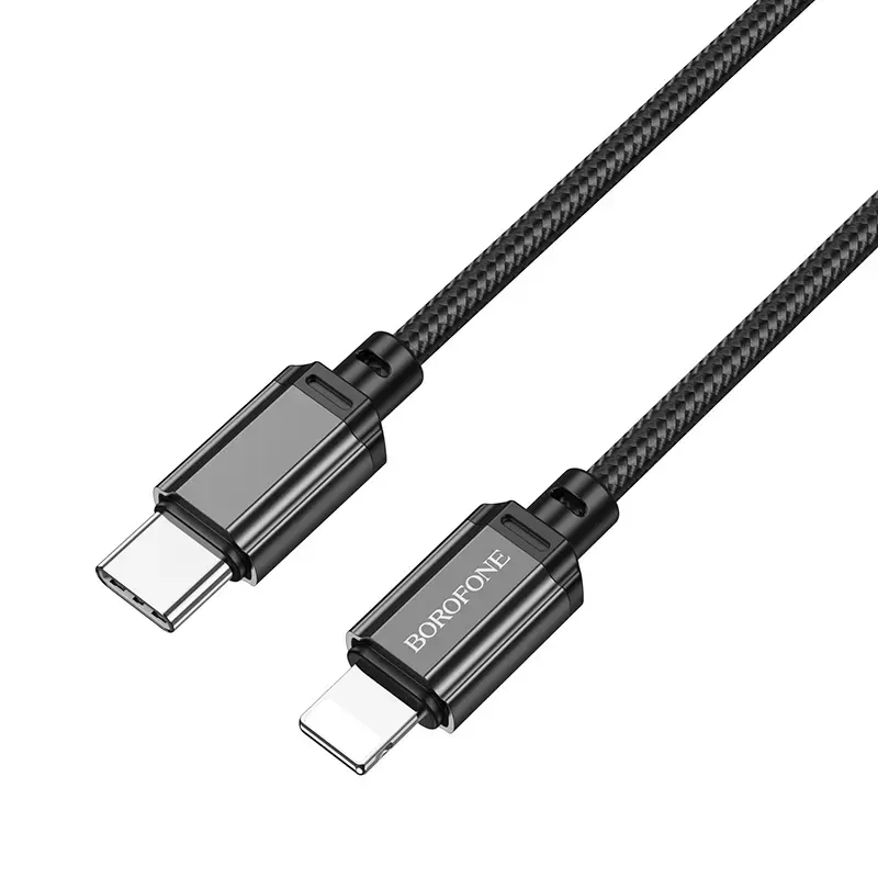 Borofone Cable BX87 Sharp - Type C to Lightning - PD 20W 1 metre black