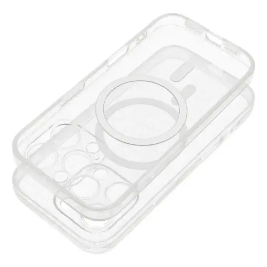 Clear Mag Cover phone case with MagSafe support for iPhone 14 transparent