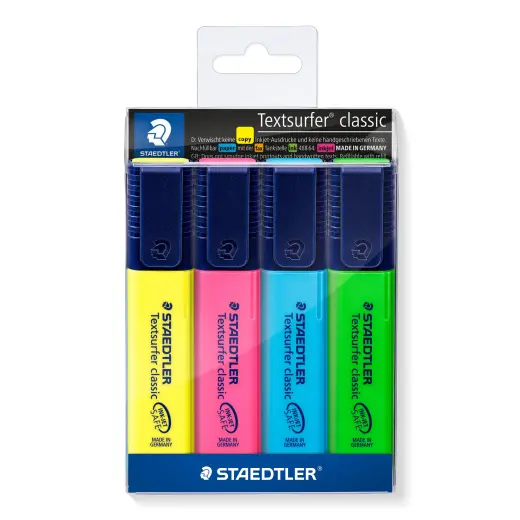 Teksta marķieru komplekts STAEDTLER TEXTSURFER 364 4 krāsas