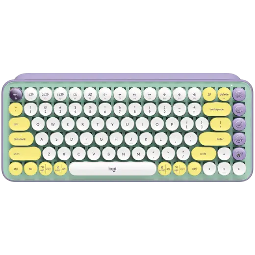 LOGITECH POP Keys Bluetooth Mechanical Keyboard - DAYDREAM MINT - RUS