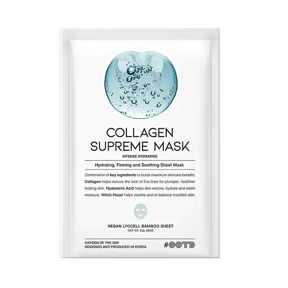 #OOTD, Collagen Supreme, Intense Hydration, Sheet Mask, For Face, 25 ml