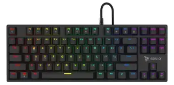 Savio Tempest x2 RGB klaviatuur, pruun
