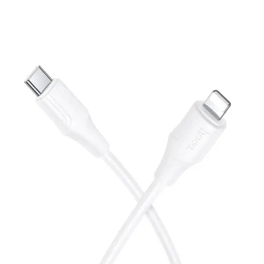 Hoco X124 data transfer and charging cable | USB-C to Lightning | 27W | 1m | white