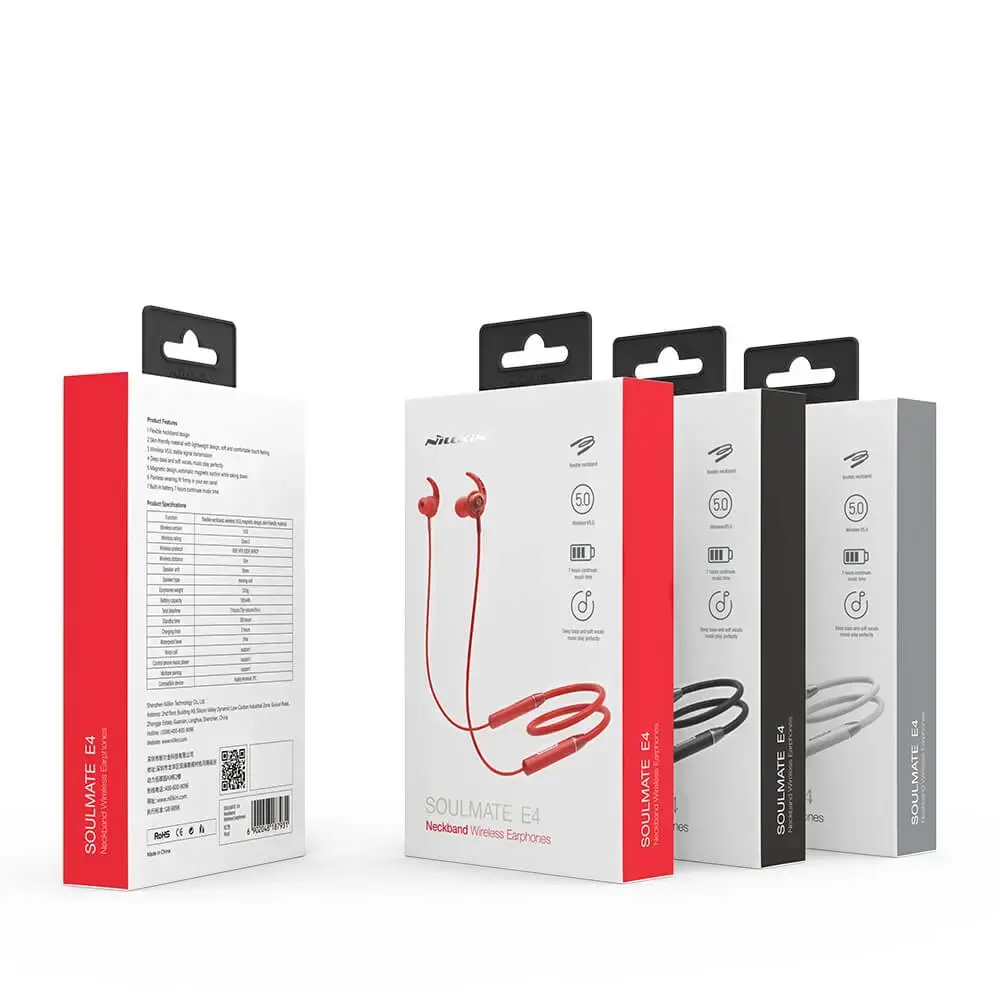 Nillkin SoulMate E4 Neckband Bluetooth 5.0 Earphones Black