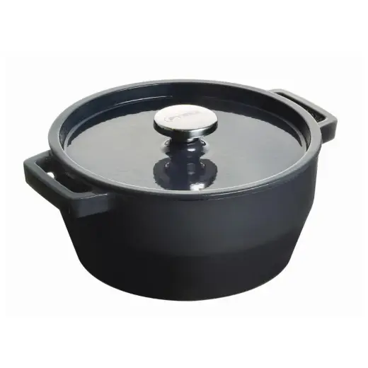 Čuguna katls 6,8L Pyrex apaļš Ø28cm pelēks