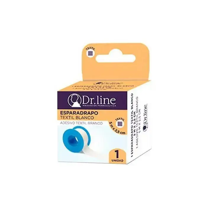 DR. LINE White Textile Tape 5x2.5cm X12
