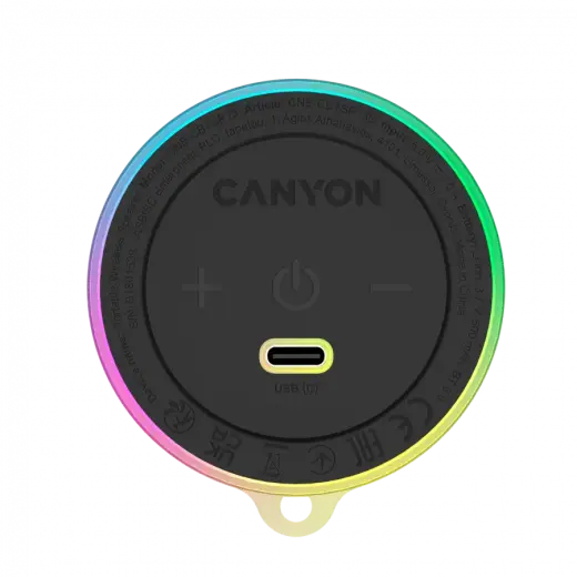 CANYON Magnetic BT speaker OnMove 13 5W Black