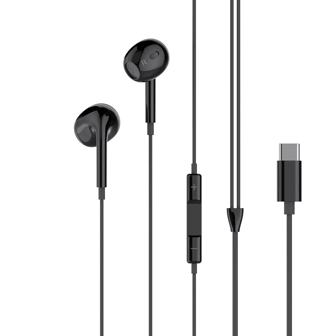 XO wired earphones EP74 USB-C black