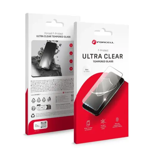 Tempered glass to Samsung A35 / A55 / S25 FE Forcell Ultra Clear Glass black
