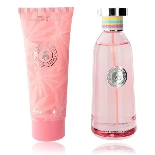 Set Caribbean Joe: Island Supply Tropical Haven, Eau De Parfum, For Women, 100 ml + Island Supply Tropical Haven, Hydrating, Body Lotion, 100 ml