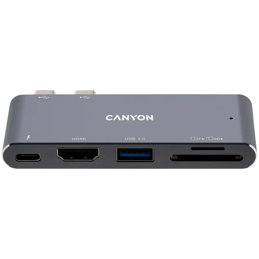 CANYON hub DS-5 5in1 Thunderbolt 3 4k Space Grey
