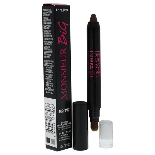 Lancome, Monsieur Big Brow, Blending, Eyebrow Cream Pencil & Brush 2-In-1, 03, Brown, 1.5 g