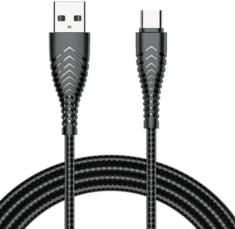 Veger V104 datu pārraides un uzlādes vads | USB-A uz USB-C | 12W | 1.2m | melns