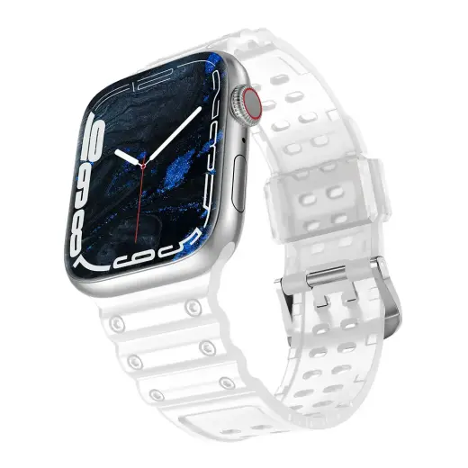 Triple Protection išmaniojo laikrodžio dirželis Apple Watch (38/40/41 mm) | plastikinis | skaidrus