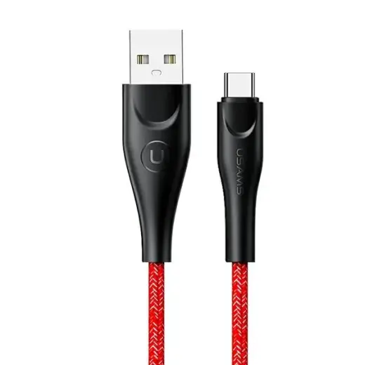 USAMS SJ398USB02 data transfer and charging cable | USB-A to USB-C | 10W | 3m | red